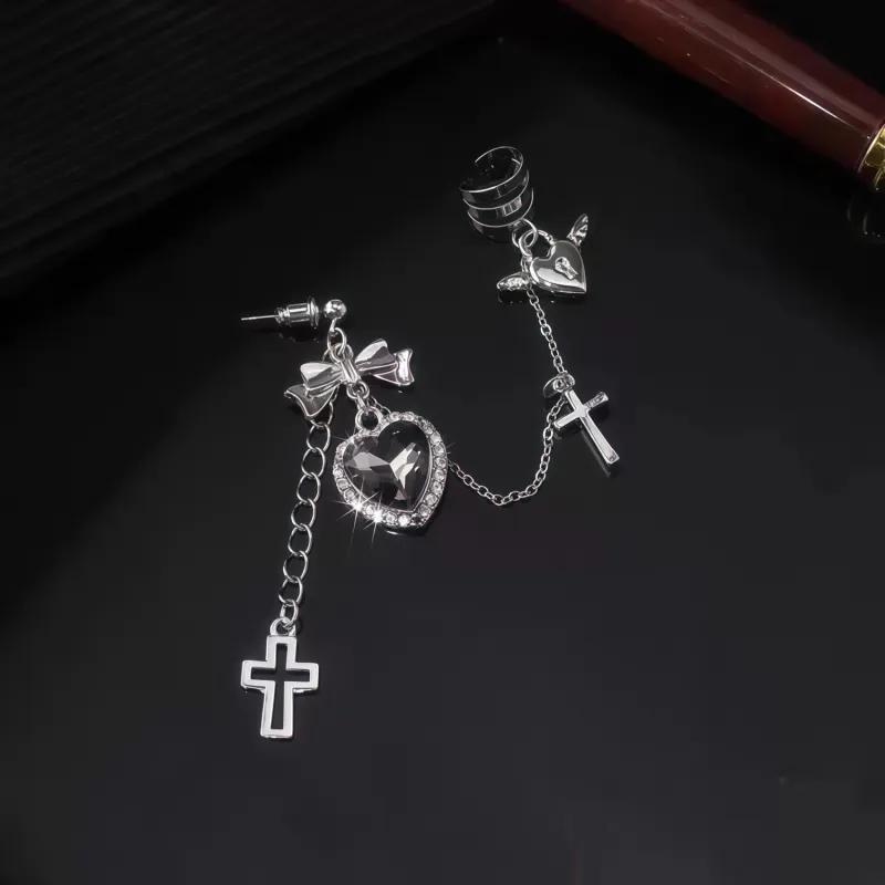 KING OF BLING Alloy Earrings Women's-2