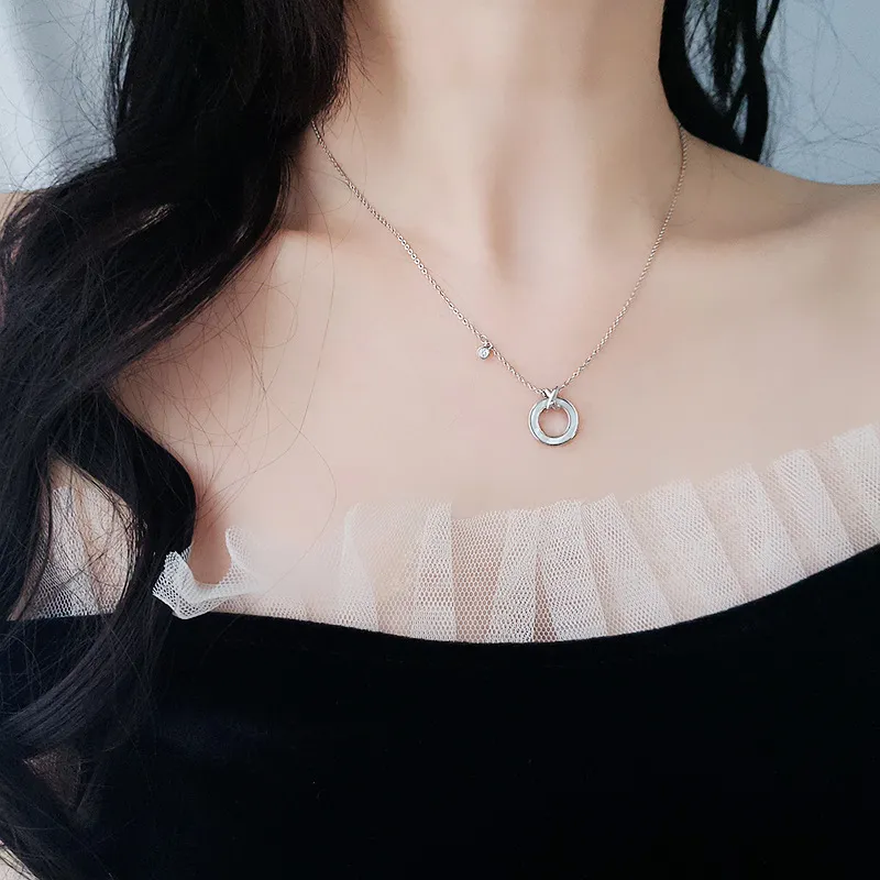 KING OF BLING 925 Sterling Silver, Mother Of Pearl Necklaces Women's Good Luck-3