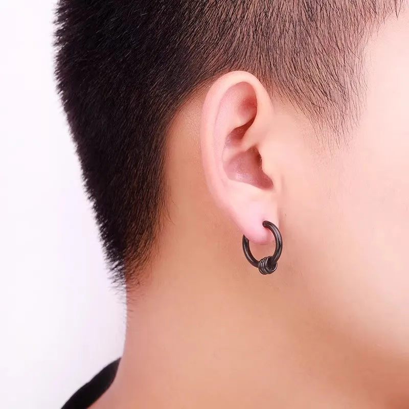 KING OF BLING Titanium Steel Earrings Unisex-13