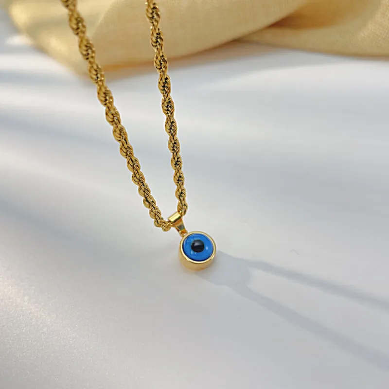 KING OF BLING Titanium Steel Necklaces Unisex Good Luck-3