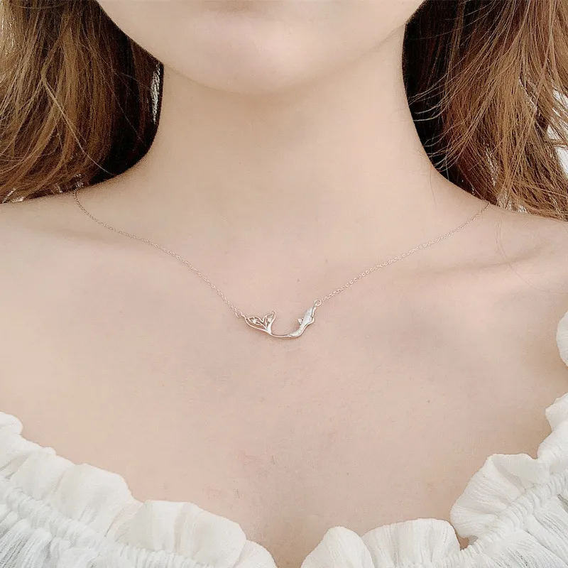 KING OF BLING 925 Silver, Zircon, Fritillary Necklaces Women's-3