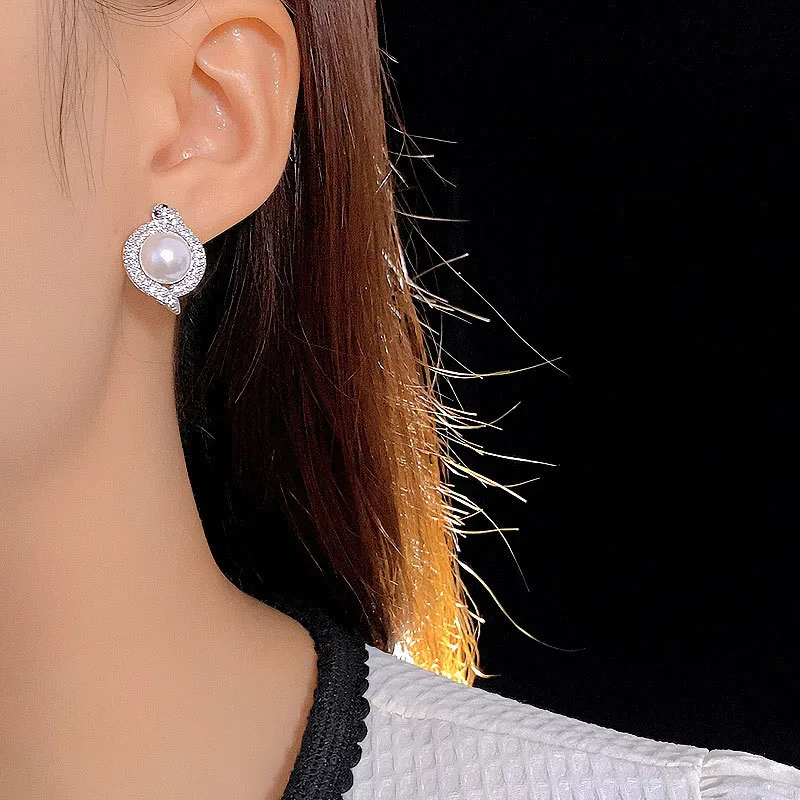 KING OF BLING Alloy With Zircon Stud Earrings Unisex-8