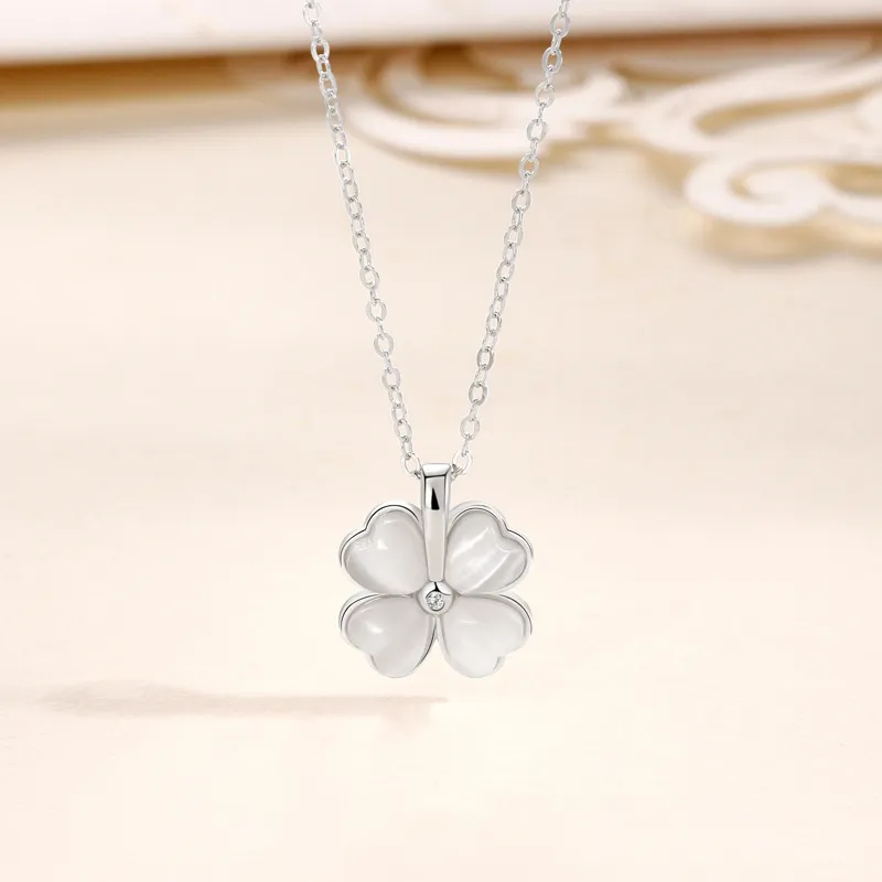 KING OF BLING 925 Sterling Silver, Glass Cat Eye, Zircon Necklaces Women's-3
