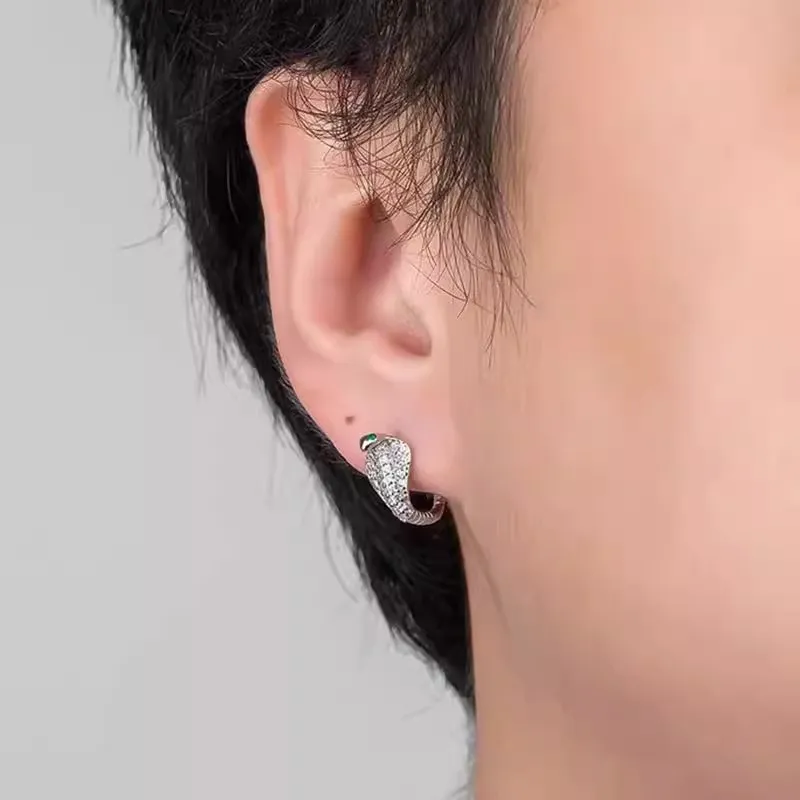 KING OF BLING Alloy With Zircon Earrings Unisex-4