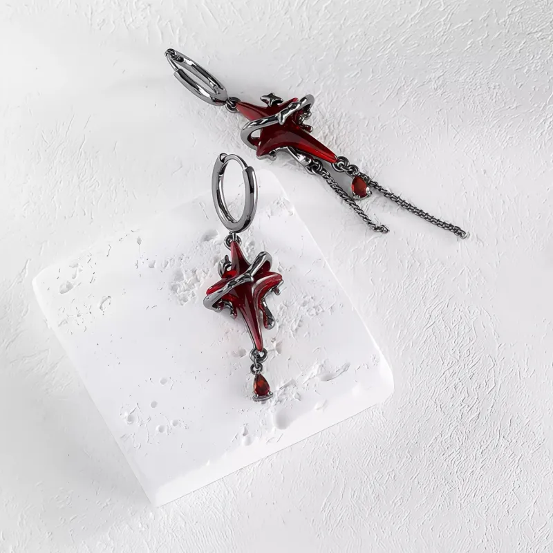 KING OF BLING Alloy, Zircon, Resin Earrings Unisex-2