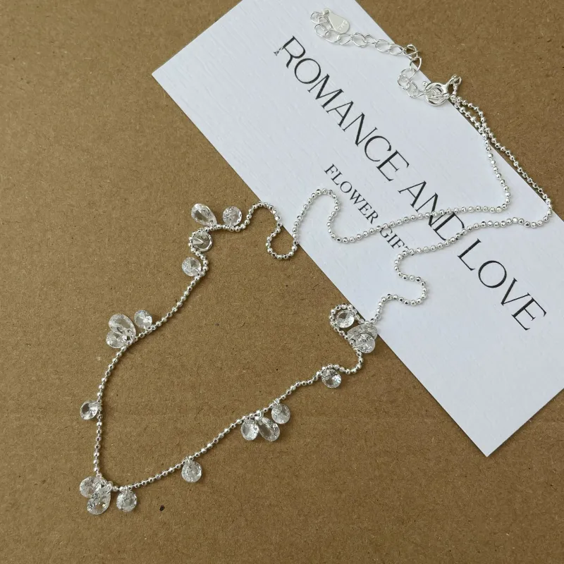 KING OF BLING 25 Silver With Zircon Necklaces Women's Good Luck-2