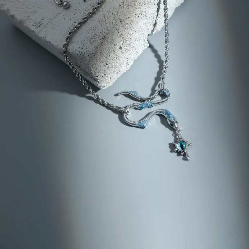 KING OF BLING Alloy, Zircon, Oil Drip Necklaces Women's-2