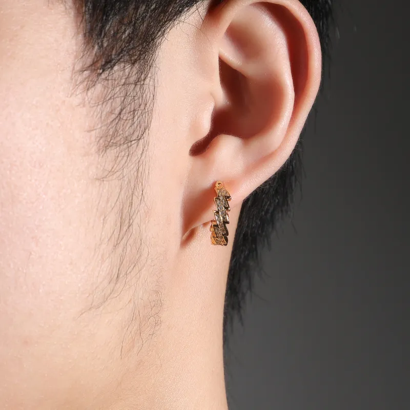 KING OF BLING Alloy Clip On Earrings Unisex-5
