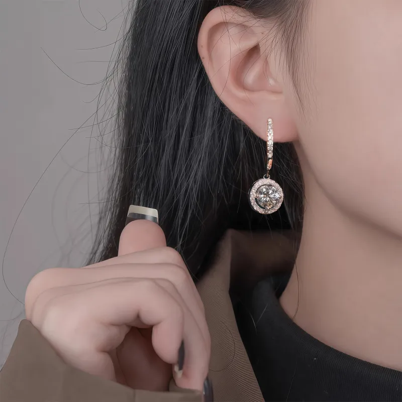 KING OF BLING Alloy With Zircon Earrings Unisex-4