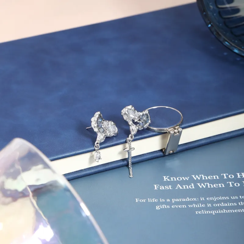 KING OF BLING Alloy Earrings Women's-1