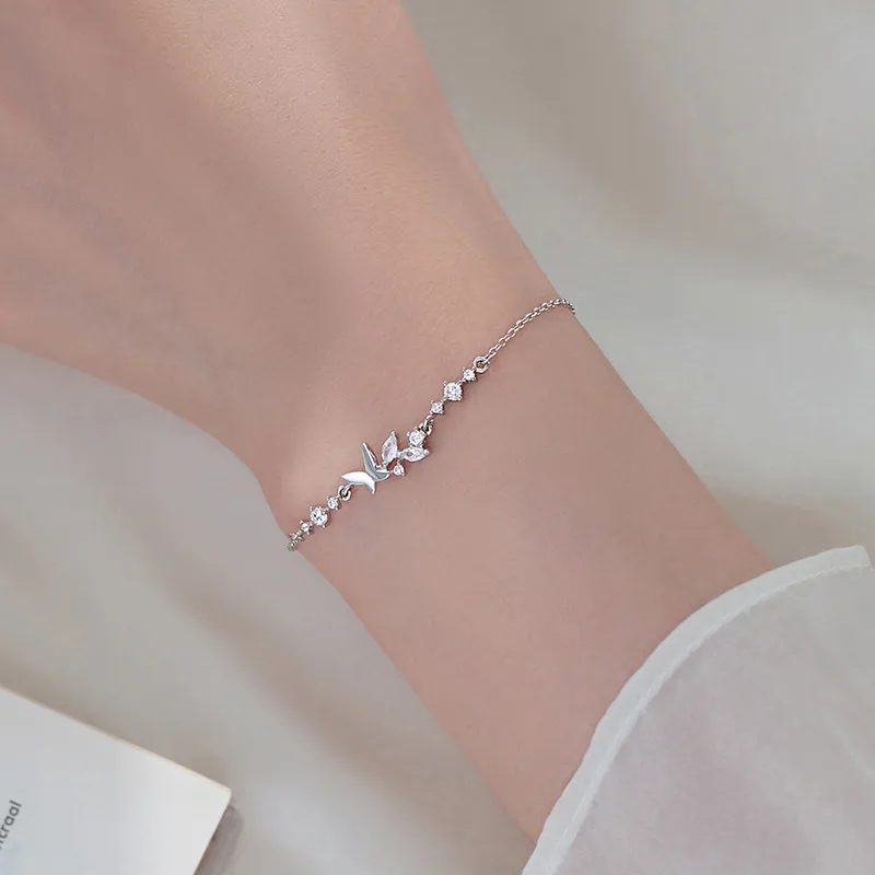 KING OF BLING 925 Sterling Silver With Zircon Bracelets Women's Year Of The Snake Good Luck-5