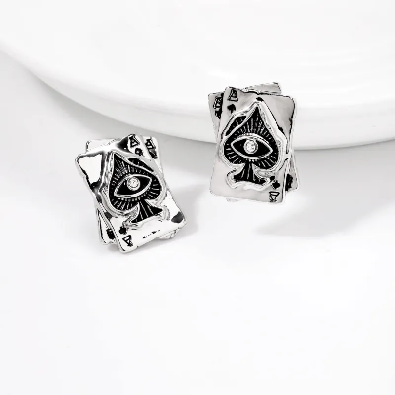 KING OF BLING Alloy, Oil Drip Earrings Women's-2