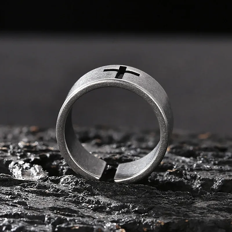 KING OF BLING Titanium Steel Rings Unisex Year Of The Snake Good Luck-3