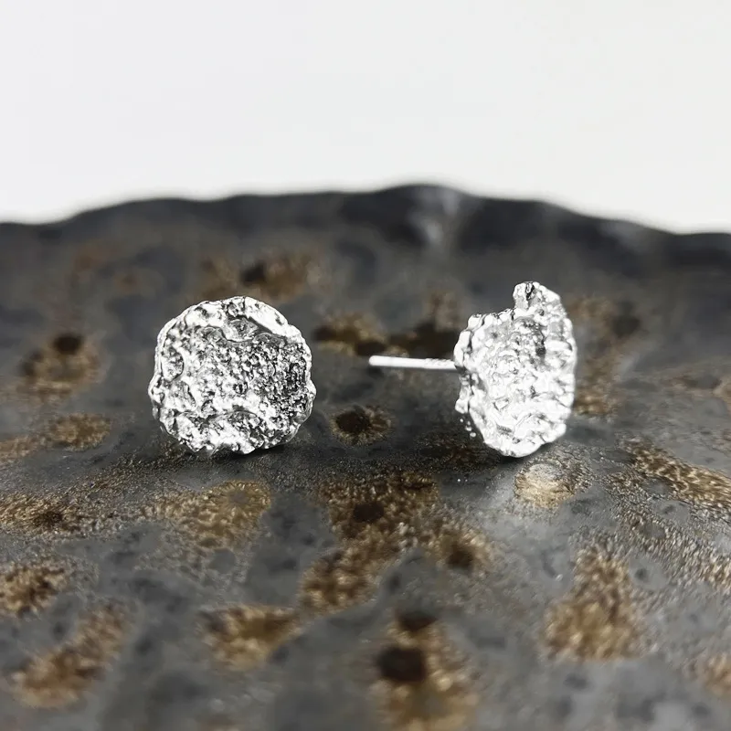 KING OF BLING 925 Sterling Silver Stud Earrings Unisex-5
