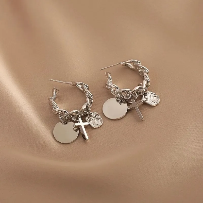 KING OF BLING Alloy Earrings Unisex-1