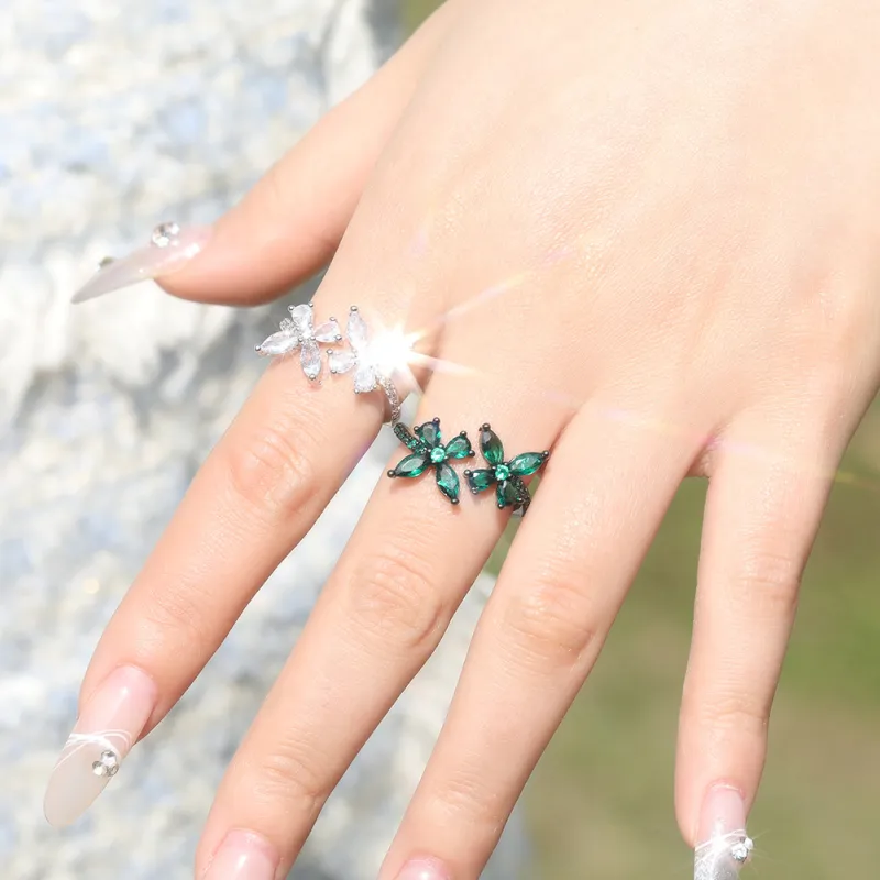 KING OF BLING Alloy Zircon Rings Unisex-1