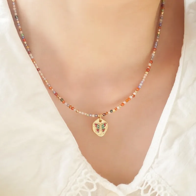 KING OF BLING Alloy With Semi Precious Stones Necklaces Women's Year Of The Snake Good Luck-5