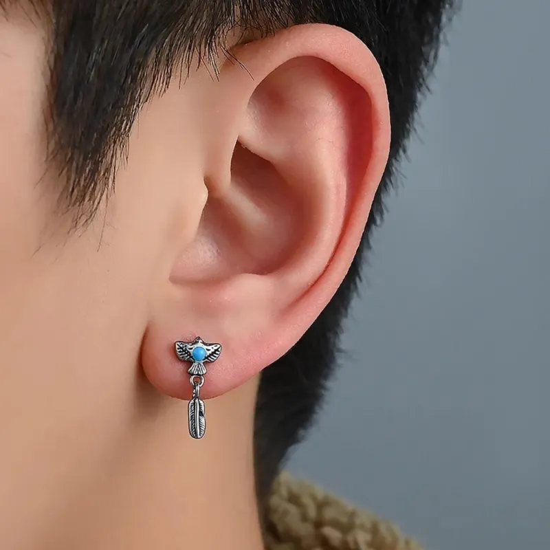 KING OF BLING Alloy, Oil Drip Earrings Unisex-10
