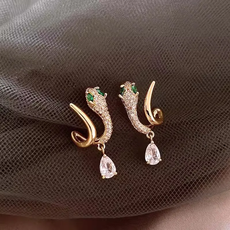 KING OF BLING Alloy With Zircon Stud Earrings Women's-8