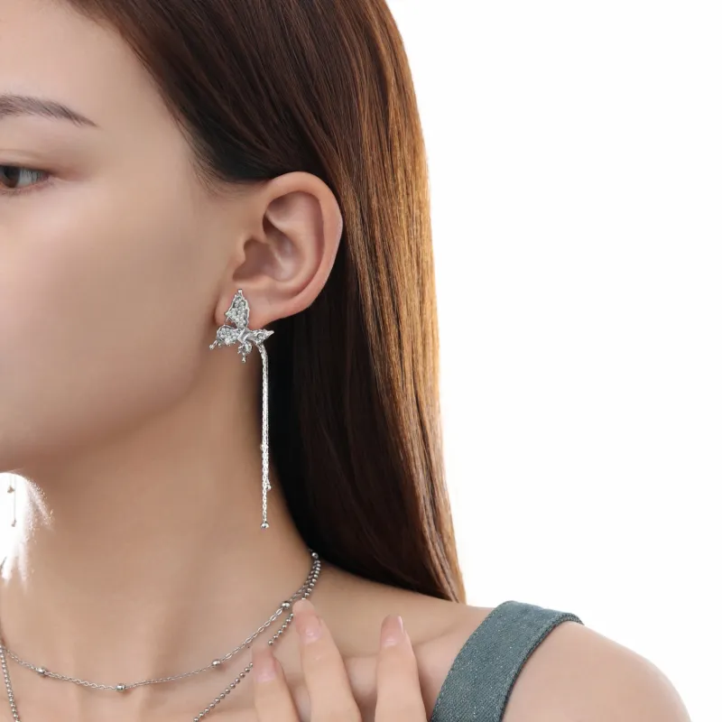 KING OF BLING Alloy, Zircon, Glass, Artificial Pearl Earrings Women's-3