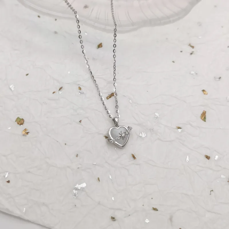 KING OF BLING Alloy, Zircon, Mother Of Pearl Necklaces Women's Good Luck-2