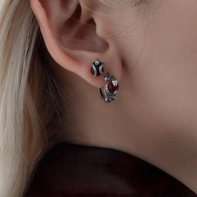 KING OF BLING 925 Sterling Silver Stud Earrings Unisex-4