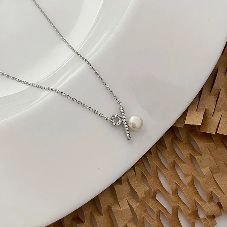 KING OF BLING 925 Sterling Silver With Zircon Necklaces Women's Sweet Peach Blossom, Good Luck-3
