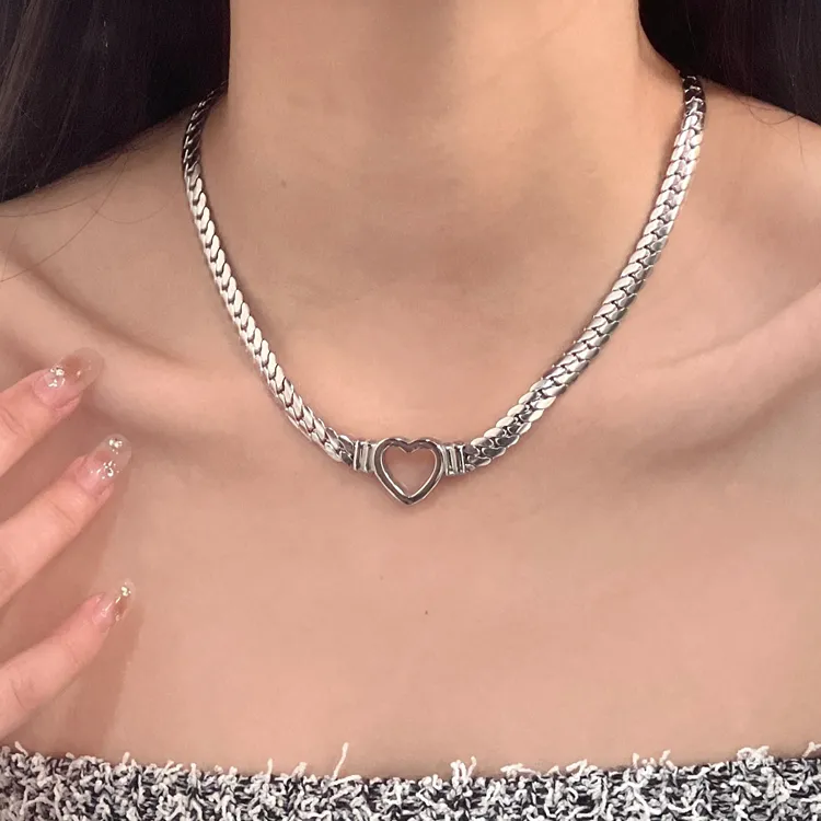 KING OF BLING Titanium Steel Necklaces Women's Good Luck-1