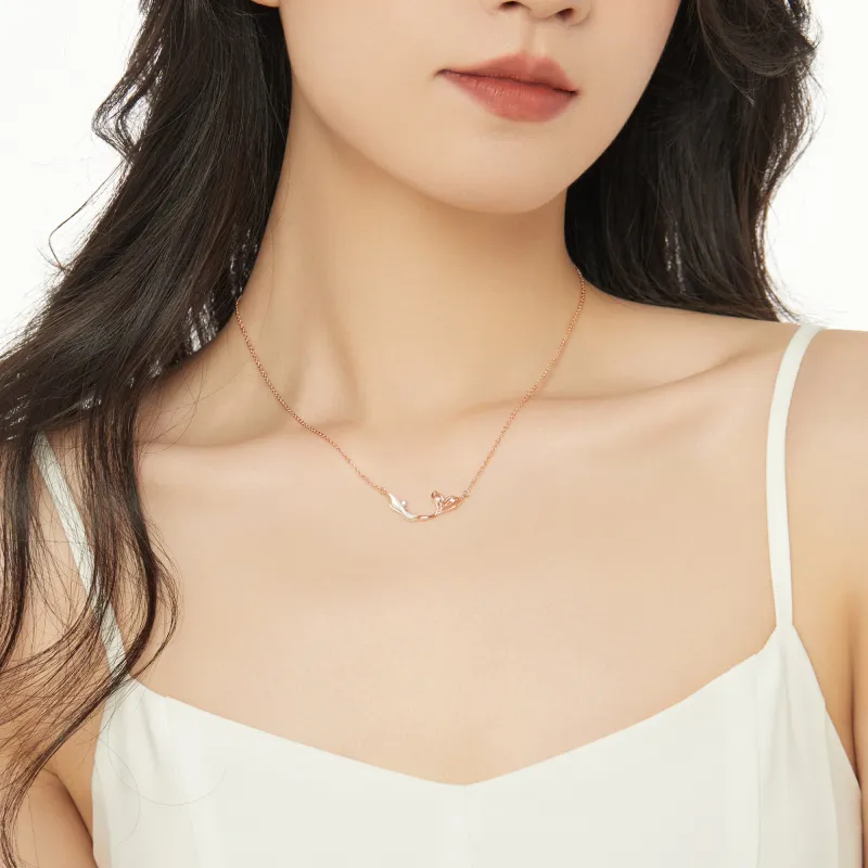 KING OF BLING 925 Silver, Mother Of Pearl, Cubic Zirconia Necklaces Women's-9