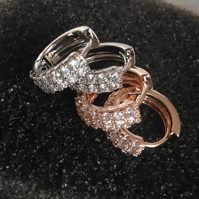 KING OF BLING Copper, Zircon Stud Earrings Unisex Year Of The Snake Good Luck-5