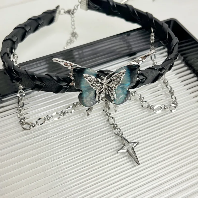 KING OF BLING Alloy Leather Necklaces Unisex-6