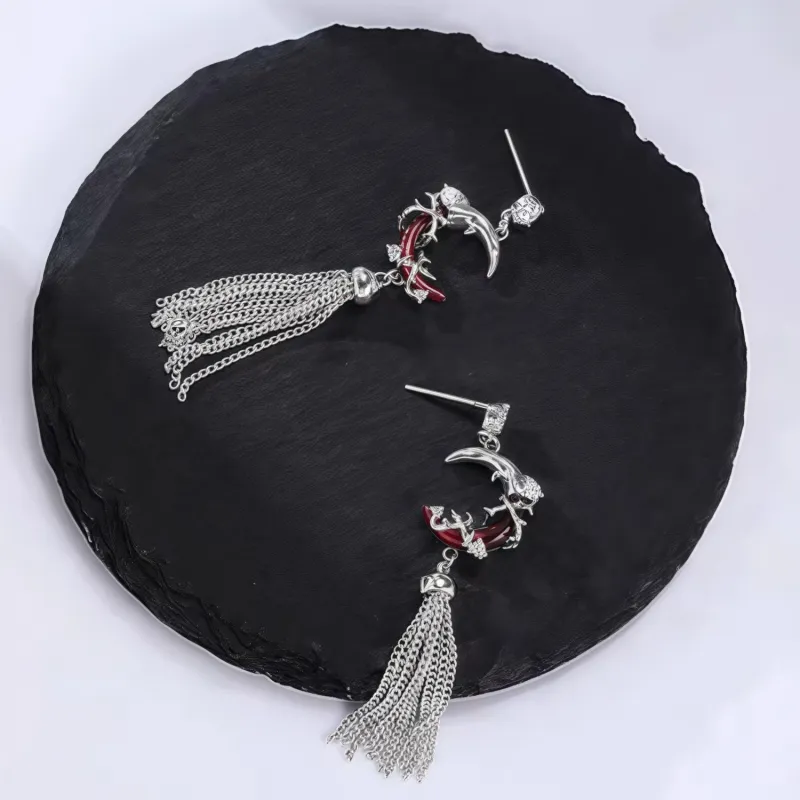 KING OF BLING Alloy, Zircon, Resin Earrings Women's-2