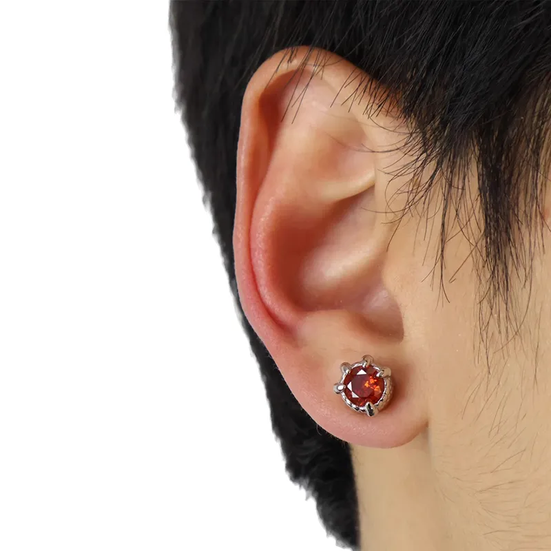 KING OF BLING Alloy With Zircon Stud Earrings Unisex-6
