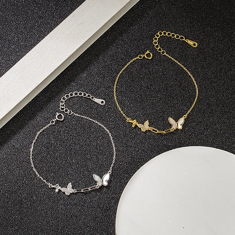 KING OF BLING 925 Silver, Mother Of Pearl, Cubic Zirconia Bracelets Women's Year Of The Snake Good Luck-5