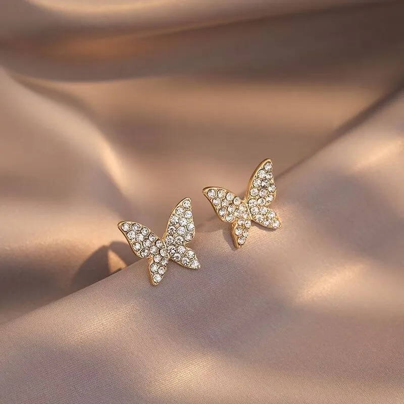 KING OF BLING 925 Sterling Silver Pin, Alloy, Zircon Stud Earrings Women's-4