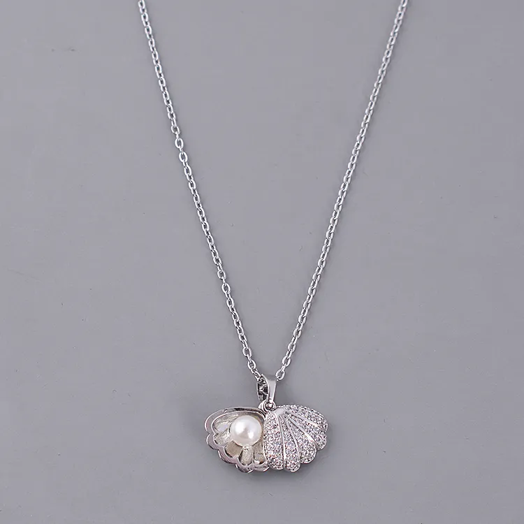KING OF BLING 925 Silver, Pearl, Cubic Zirconia Necklaces Women's Year Of The Snake Good Luck-2