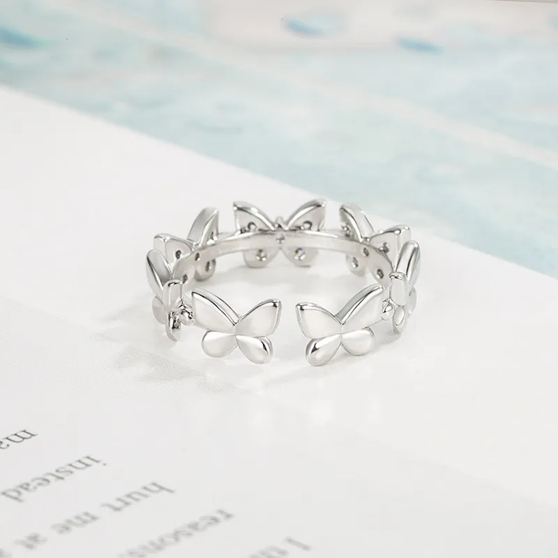 KING OF BLING 925 Sterling Silver With Zircon Rings Women's Year Of The Snake Good Luck-5