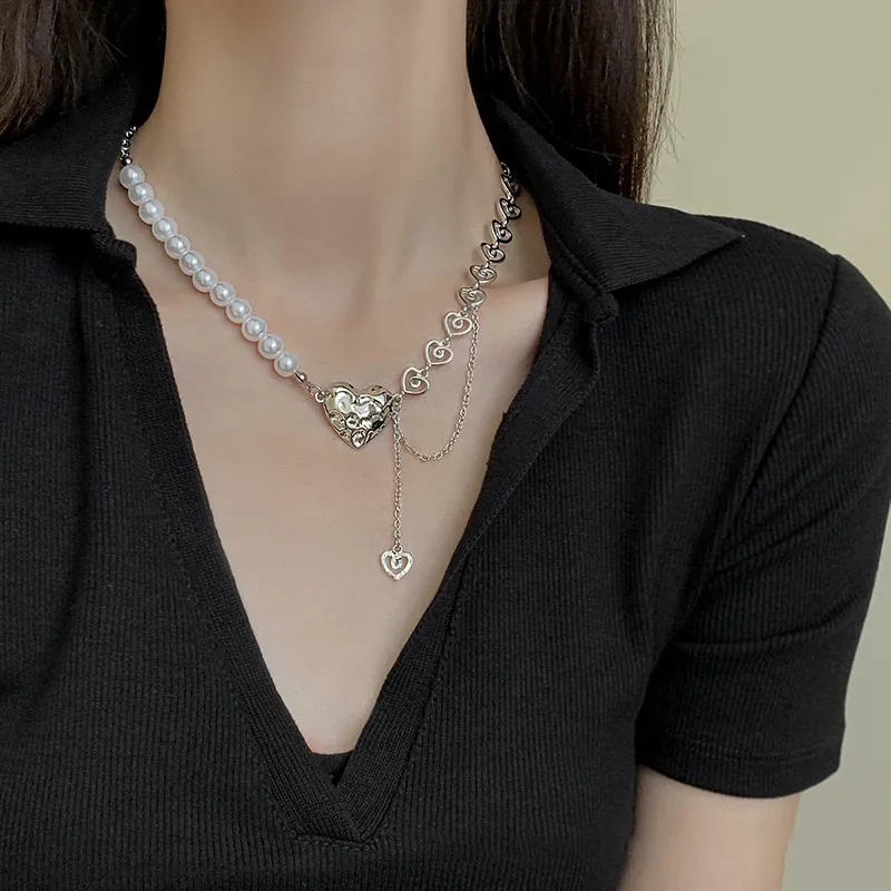 KING OF BLING Alloy, Faux Pearl Necklaces Women's Good Luck-3