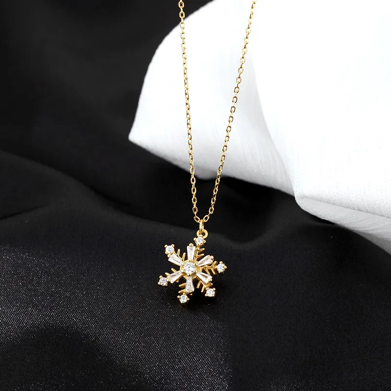 KING OF BLING 999 Fine Silver Zircon Necklaces Women's-7