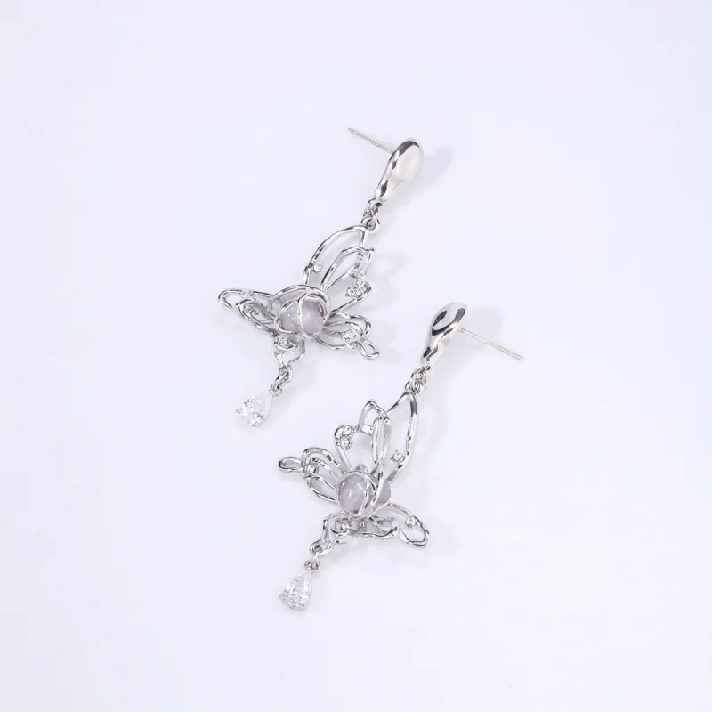 KING OF BLING Alloy, Zircon, Resin Earrings Women's-1