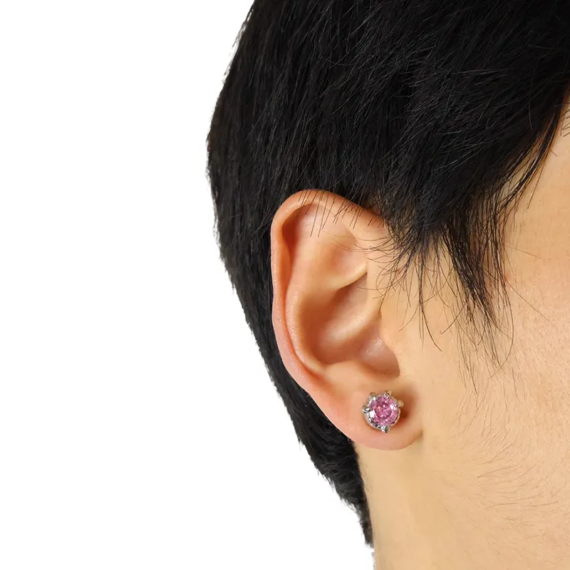 KING OF BLING Alloy With Zircon Stud Earrings Unisex-15