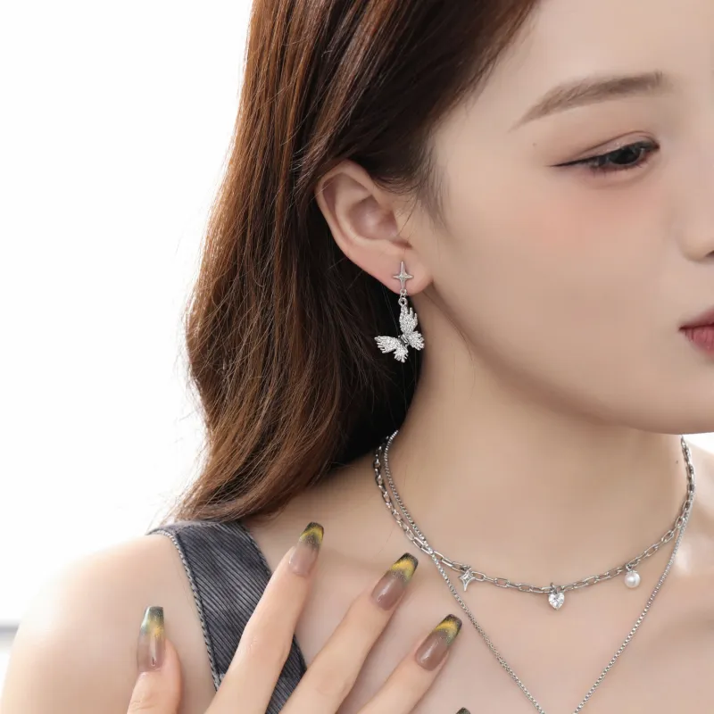 KING OF BLING Alloy With Zircon Earrings Women's-5