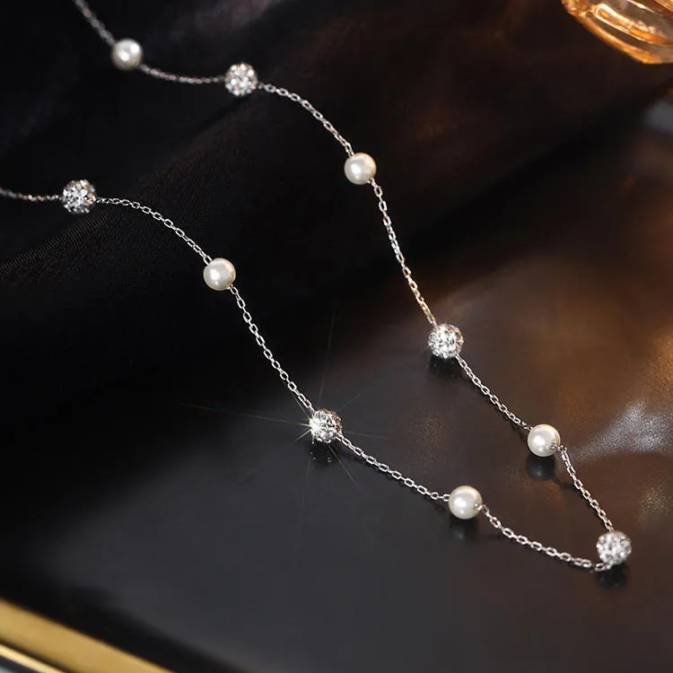 KING OF BLING 925 Sterling Silver, Freshwater Pearl Necklaces Women's-3