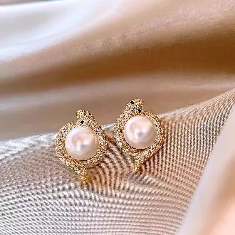 KING OF BLING Alloy With Zircon Stud Earrings Unisex-4