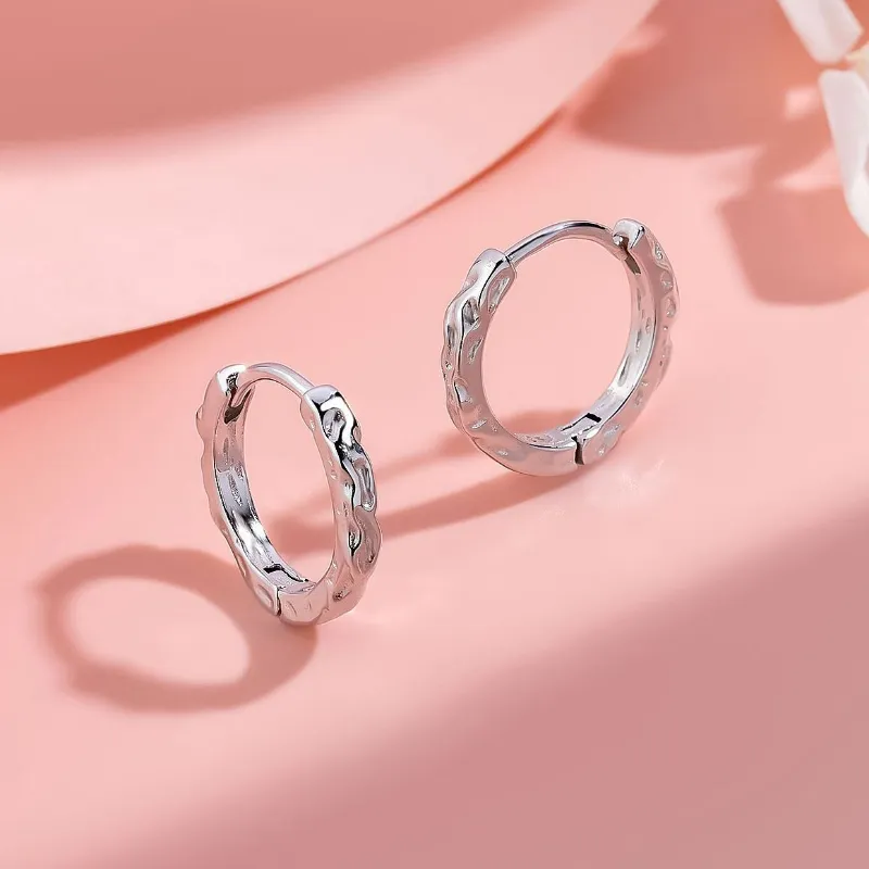 KING OF BLING 925 Sterling Silver Earrings Unisex-2