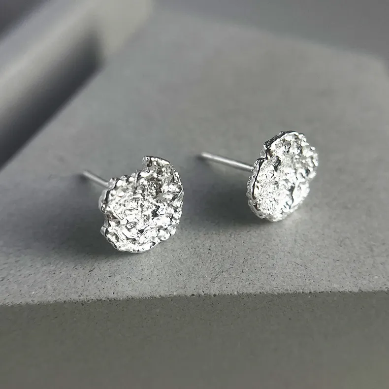 KING OF BLING 925 Sterling Silver Stud Earrings Unisex-6