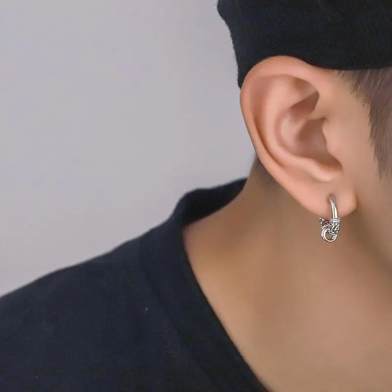 KING OF BLING Alloy Stud Earrings Unisex-4