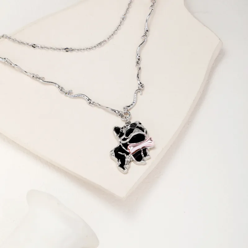 KING OF BLING Alloy, Oil Drip Necklaces Women's-1