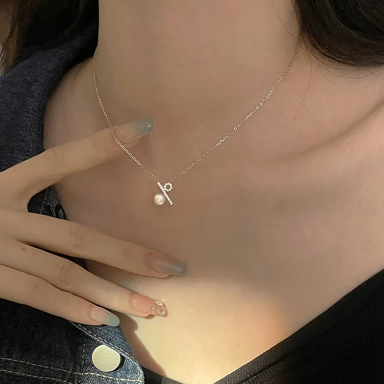 KING OF BLING 925 Sterling Silver With Zircon Necklaces Women's Sweet Peach Blossom, Good Luck-5
