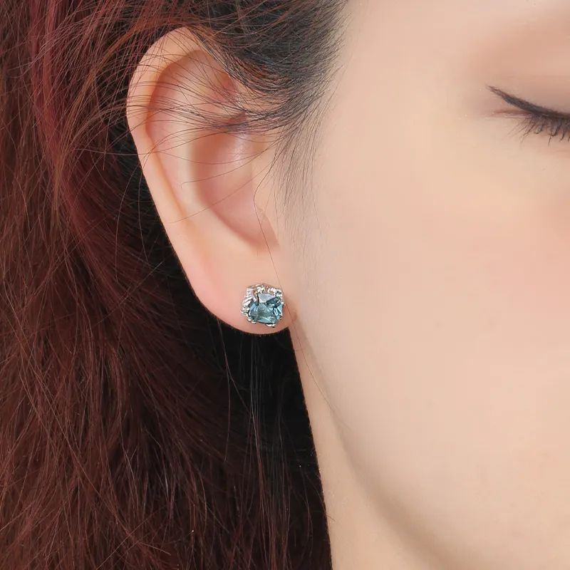 KING OF BLING Alloy With Zircon Stud Earrings Unisex-4